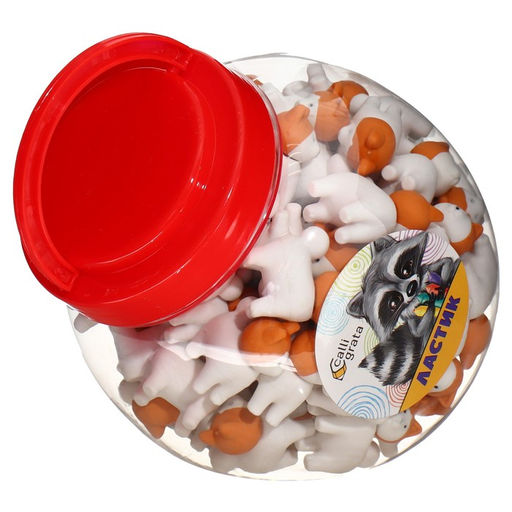 Цена за 60 шт. Ластик фигурный Собачка - Calligrata фото 3