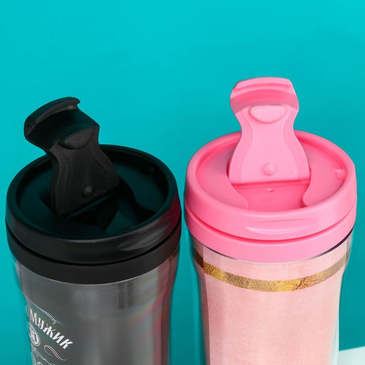 Подарочный набор Mrs & Mr: чай чёрный с мелиссой 20 г., чай чёрный с тропическими фруктами 20 г., термостаканы 2 шт. х 250 мл. - Фабрика счастья фото 6