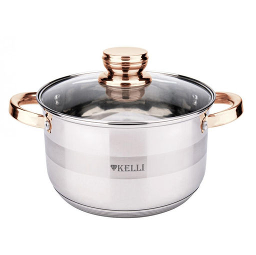 Кастрюля нерж. 2,8 л "Kelli", арт. KL-4740-18