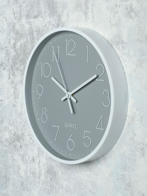 Часы настенные 30 см серые / 6054Т6-2 /уп 30/ - ГалеонТрейд фото 3