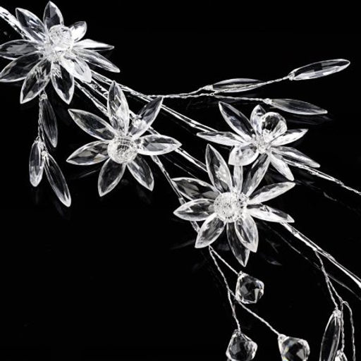 Цветок декоративный стеклярус 68 см / SA15807 /уп 360/ - Галеонтрейд фото 2