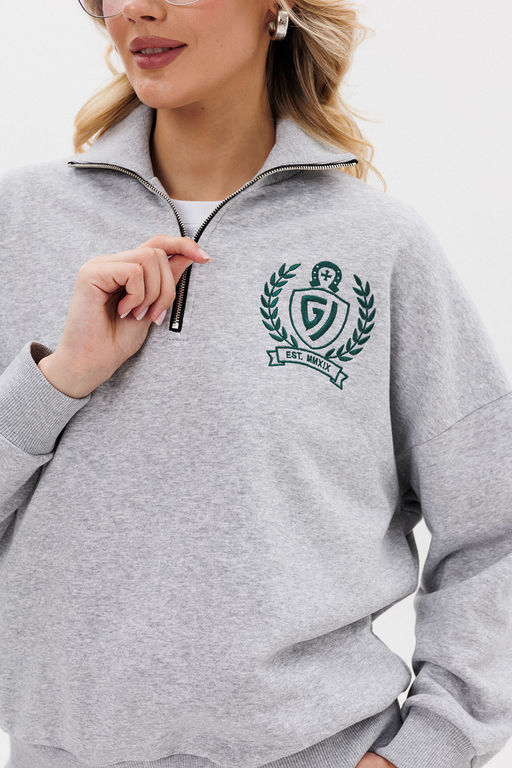 Джемпер GO F4077/50-04.164-170 серый меланж - Pirs фото 2