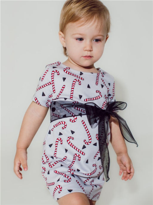 Платье для девочки конфеты, серый - Lesi kids фото 3