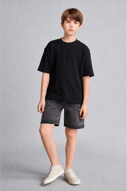 %100 Pamuk Oversize Ti__rt Erkek _ocuk - Defacto фото 2