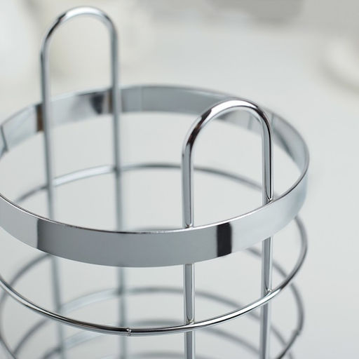 Сушилка для столовых приборов Доляна, 11×11×18.5 см, хромированная