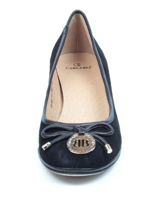 06-ZA158S-931-H001+YA010 BLACK Туфли женские (натуральная замша) - Фабричный китай фото 11