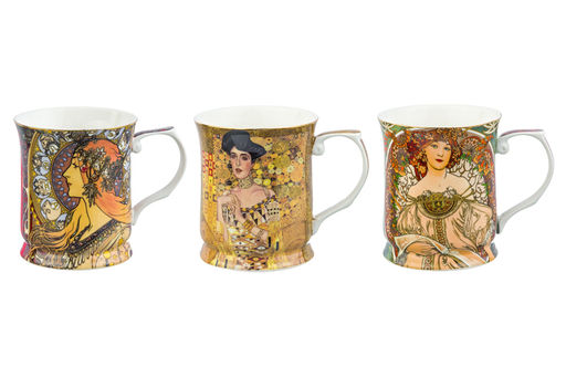 Набор 3 кружек 400 мл 12,5*9*10 см Золотая Адель + Зодиак + Мечтательность NEW BONE CHINA - Elan gallery фото 8