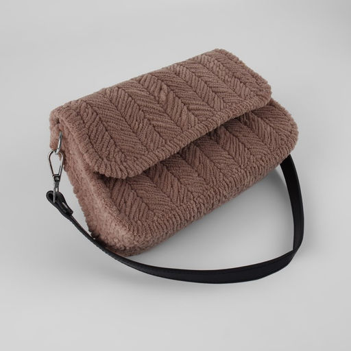 Канва-основа для вышивания сумки, пластиковая, 45×47 см, 2×2 мм, белая