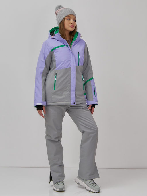 Куртка горнолыжная женская CHUNMAI 7092Sn утеплитель 480-580 г/м² сиреневая - Mtforce фото 9