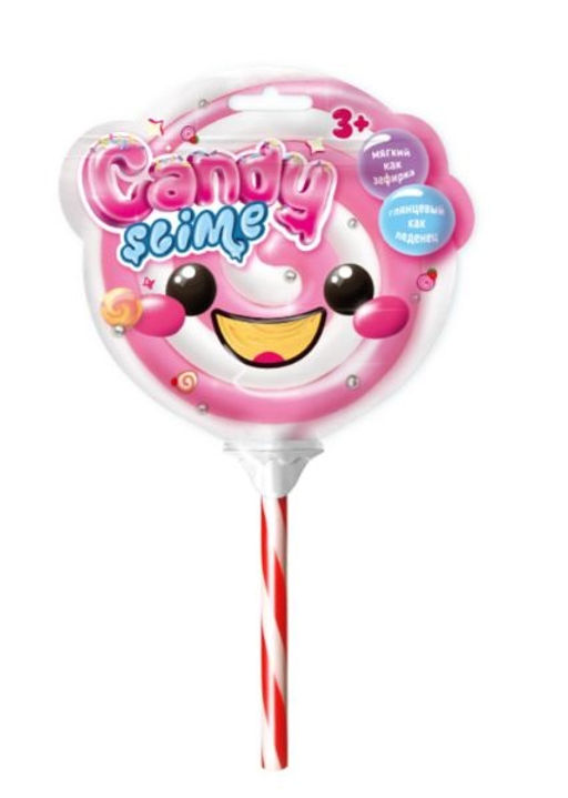 Игрушка ТМ "Slime" Cream-Slime Candy дойпак на палочке, желтый арт.CS024*