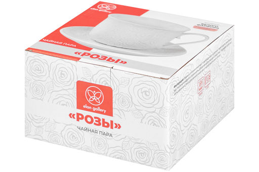 Чайная пара 2 пр. 450 мл 14*11*8,5 см Розы - Elan gallery фото 9