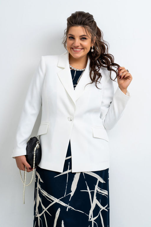 Жакет Aira Style 24-035 Светло-молочный фото 3