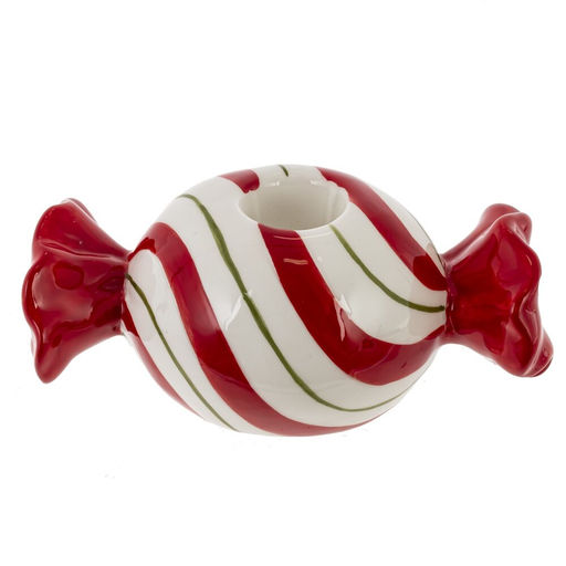 Подсвечник "Конфета", L12 W6 H5 см, 2в.