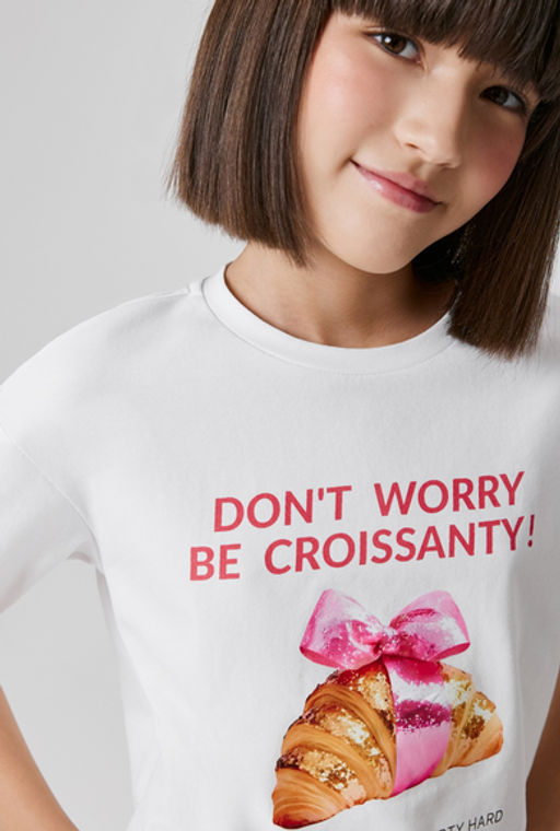 ACOOLA / Футболка детская для девочек Heidari белый  фото 2