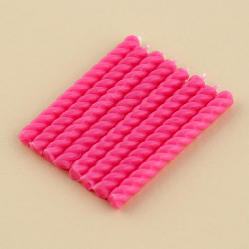 Набор свечей в торт, розовые, 16 шт. - Страна карнавалия фото 2