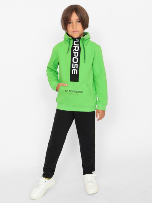 CRB wear/CWKB 90208-36 Костюм для мальчика (толстовка, брюки),лайм/Ex.Cherubino  фото 2