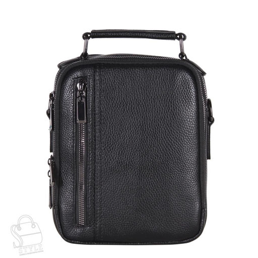 Сумка мужская кожаная 8270-5QH black Heanbag в Новосибирске