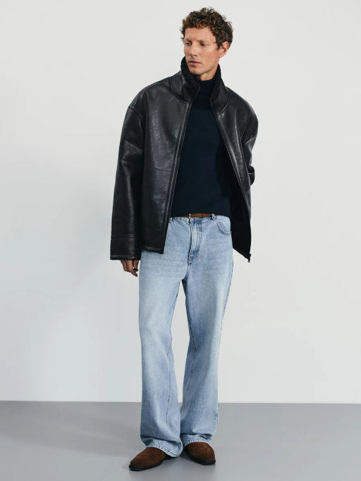 Дубленка из экокожи / Zarina