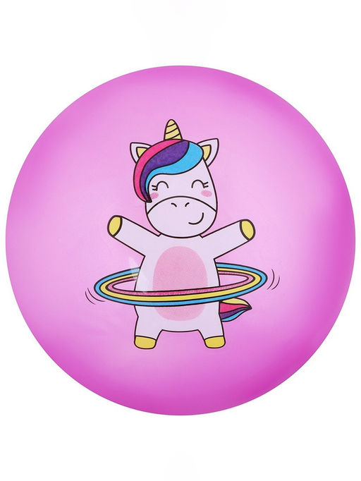 Мяч детский ZABIAKA Единорожка с обручем, d=22 см, 60 г, цвет сиреневый  фото 10