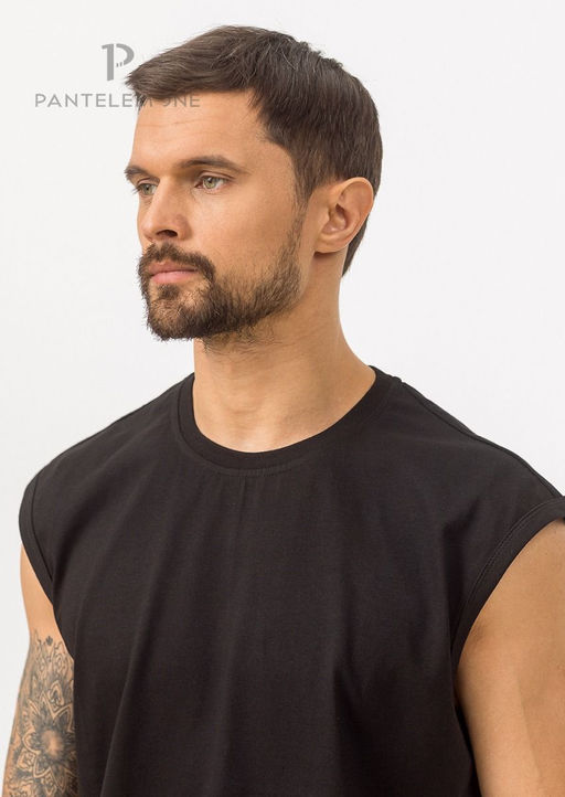 Мужская майка MM-078 Черный - Pantelemone фото 4