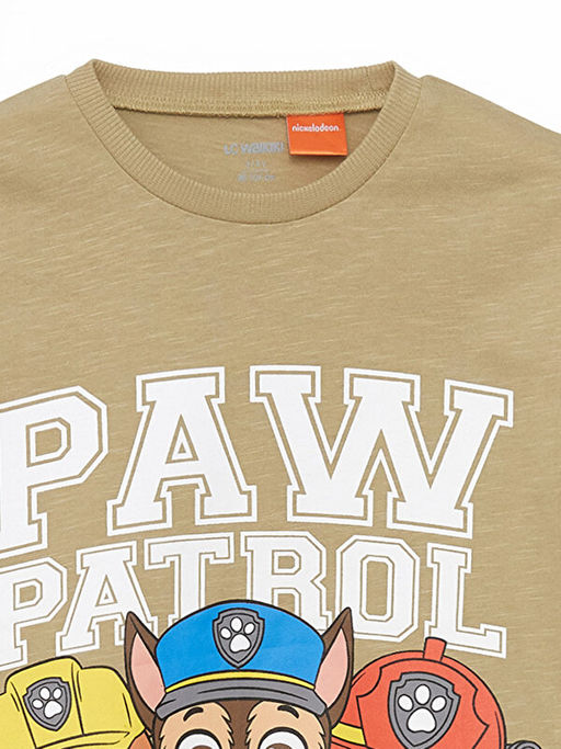 Bisiklet Yaka K?sa Kollu Paw Patrol Bask?l? Erkek Bebek Ti??rt - Waikiki фото 3