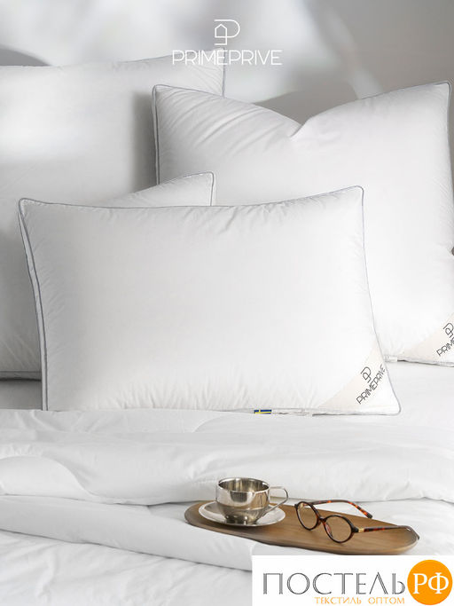 Подушка PRIME PRIVE DOWN 700 гр.,хлопок роял батист/пух фото 11