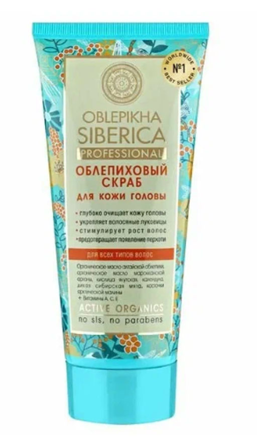 "NS" OBLEPIKHA Скраб д/кожи головы 200мл туба