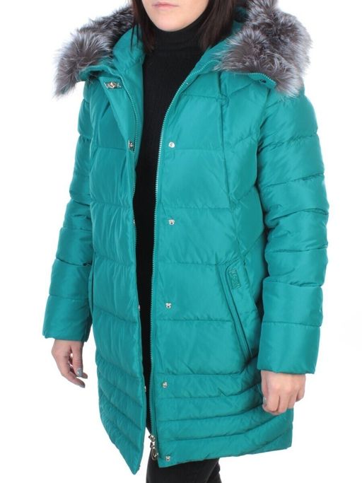15-298 GREEN Пальто зимнее женское (200 гр. холлофайбера) - Fashion фото 7