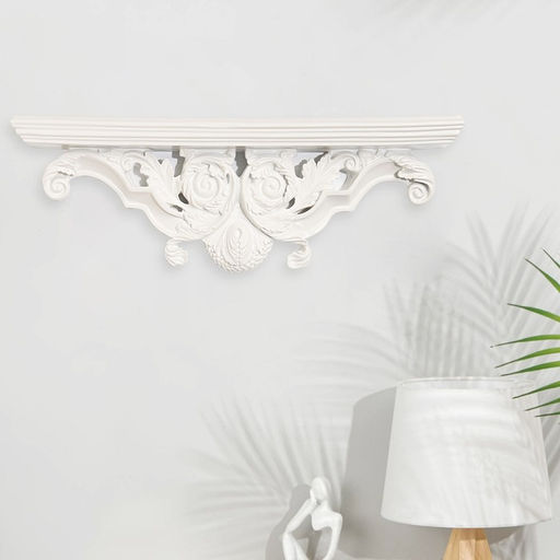 Декор настенный с полкой TAKE IT EASY «Ажурная», панно, 15.2×45.5 см, белая