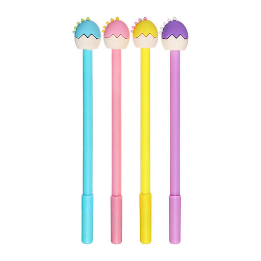 Цена за 12 шт. Ручка-прикол Calligrata «Динозаврик», синий стержень, гелевая, МИКС