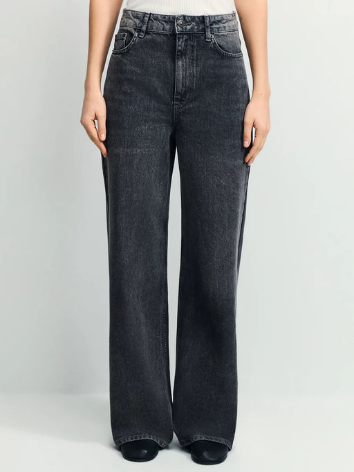 Джинсы wide leg с высокой посадкой / Zarina  фото 5