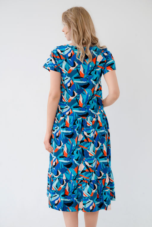 Платье женское из кулирки Кармелита осколки - Амадэль фото 11