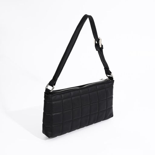 Сумка-багет на молнии, цвет чёрный - Simaland фото 2