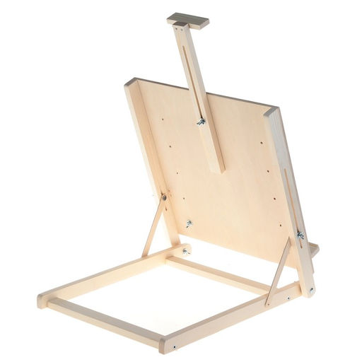 Мольберт настольный «Студийный», 650×450×560 мм, с планшетом 450×480 мм (возможность разместить холст 60×80 см), с бегунком, Calligrata