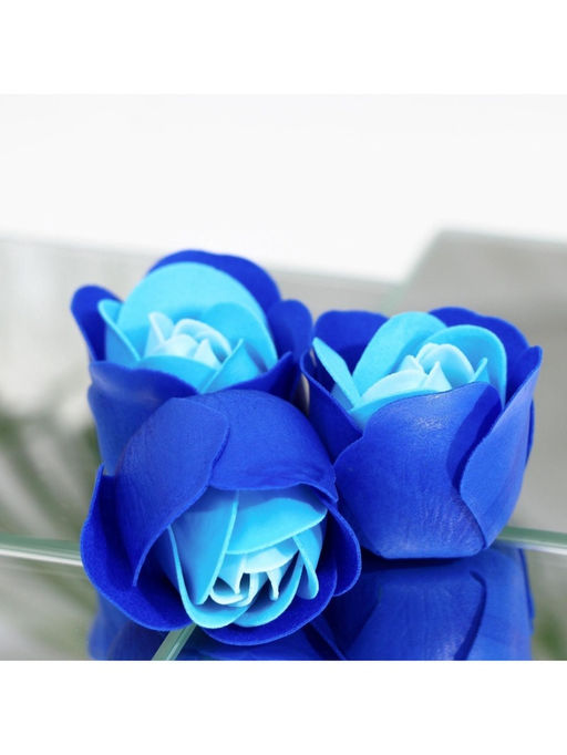 Мыльные розы, бирюзово-синие, набор 24 шт. - SB BEAUTY фото 7