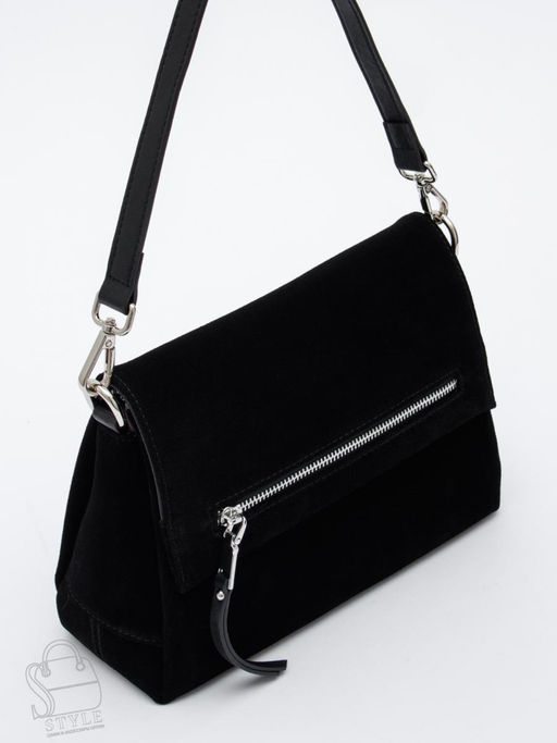 Сумка женская кожаная 8273-2PEF black Polina&Eiterou