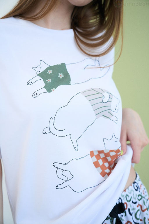 G1011 комплект домашний женский - Art ribbon фото 2