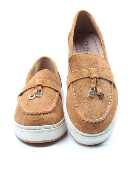 03-5061-8 BROWN Лоферы женские (натуральная замша) - No name фото 12