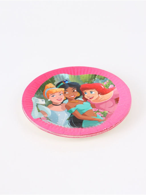 Тарелка одноразовая 18 см, набор 10 шт, Принцессы