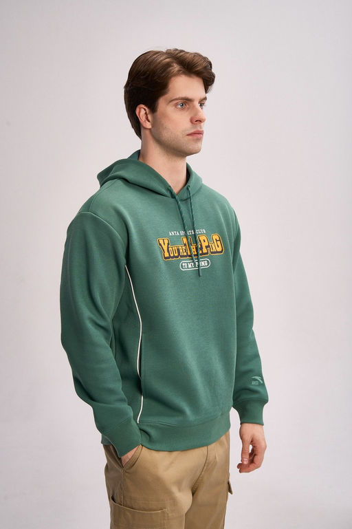 Худи Зеленый ANTA SPORTS CLUB Sweat Hoodie фото 3