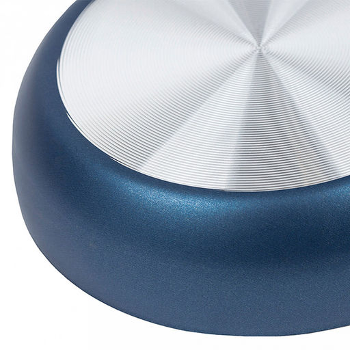 "Azure" Сотейник с антипригарным покрытием д24см "Сатин", h6,3см, s0,18см, стеклянная крышка (Россия)