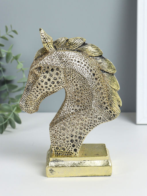 Фигурка полистоун «Бюст. Голова коня», 14×7×20 см