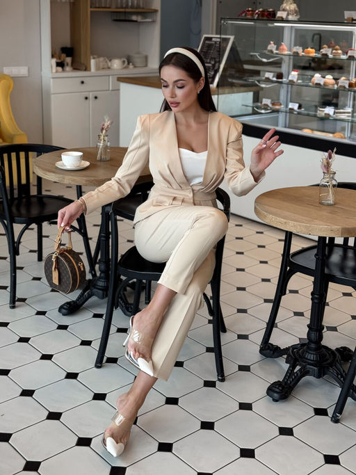 Жакет AURA 1124-170-Р кремовый