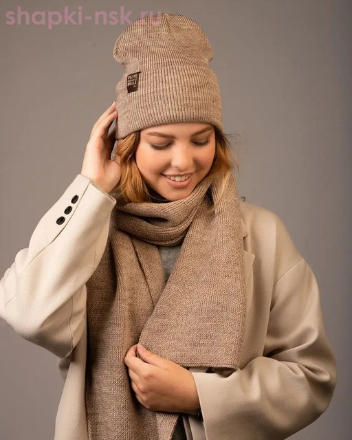 LS 11 PL 11 Комплект женский (колпак+шарф) (56-58)