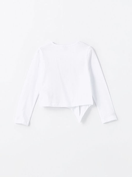 Bisiklet Yaka K?z ?ocuk Ti??rt - Waikiki фото 3