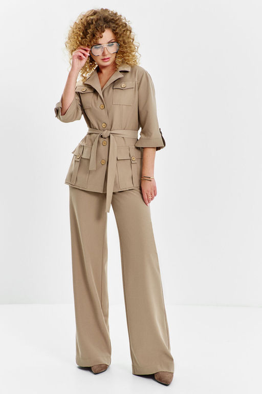 Костюм Euro Moda 630 бежевый