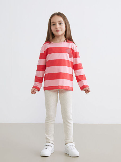 Bisiklet Yaka K?z ?ocuk Ti??rt