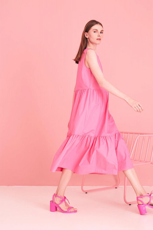 Синее платье-миди - Incity фото 8