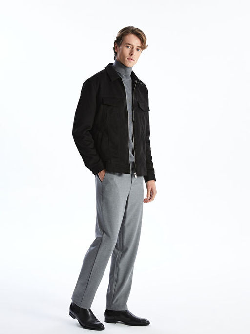 Slim Fit G?mlek Yaka S?et Erkek Ceket