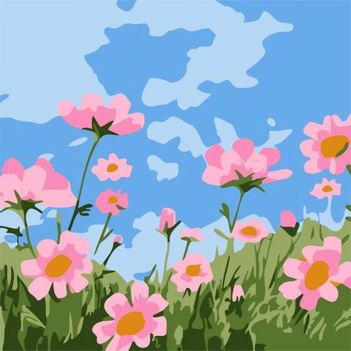 Картина по номерам на подрамнике Draw Me! Poppies, (20*20 см)